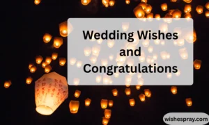 Wedding Wishes and Congratulations